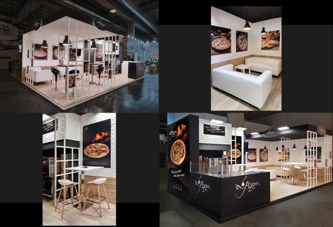 a pizza stand