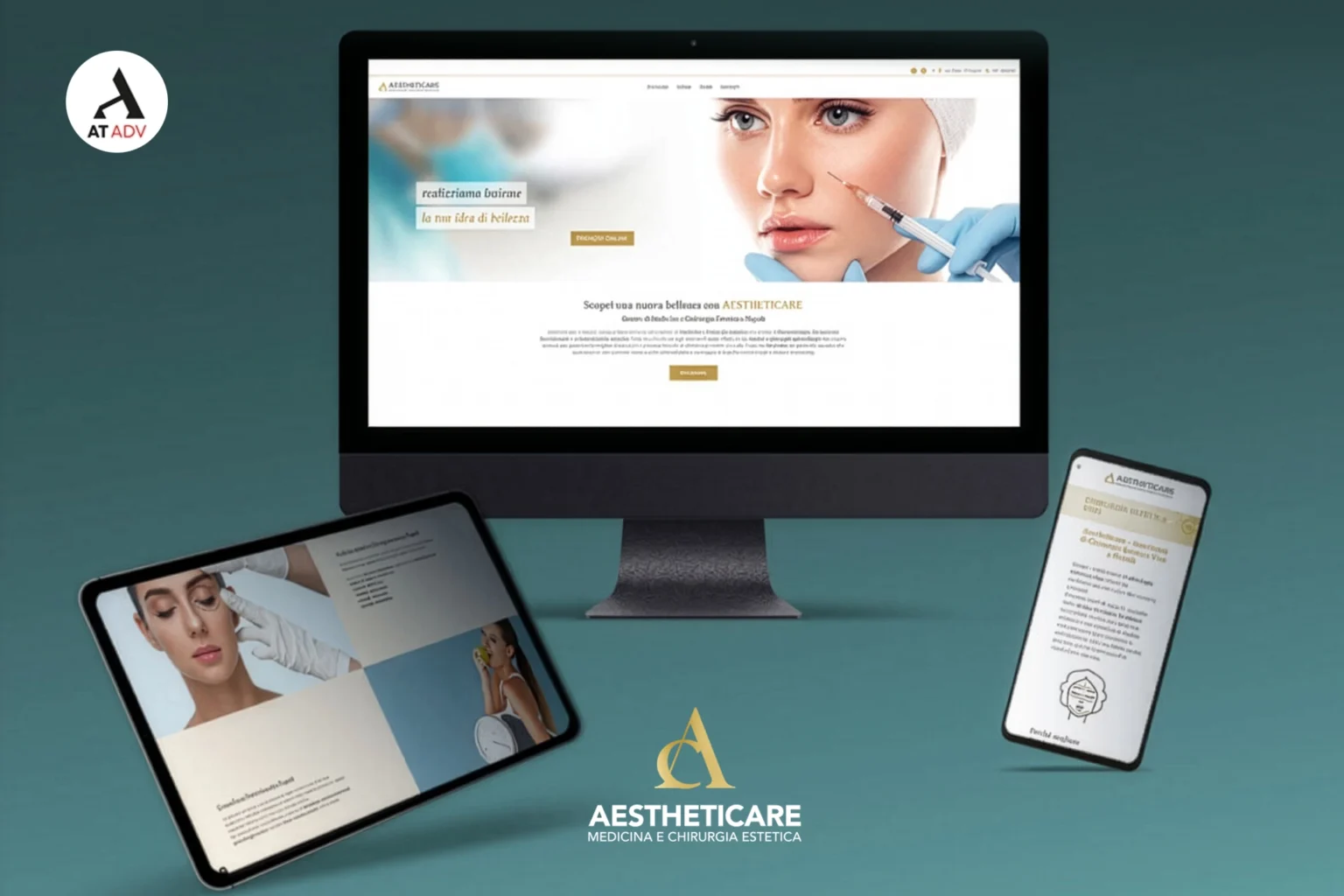 Realizzazione sito-web-Aestheticare-atadv-napoli
