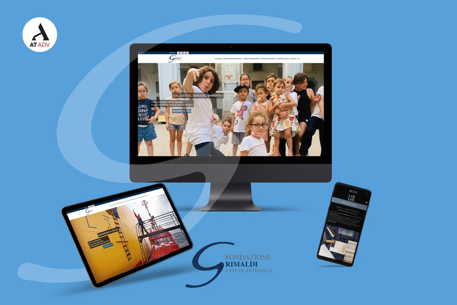 Realizzazione sito-web-fondazionegrimaldi-atadv-napoli